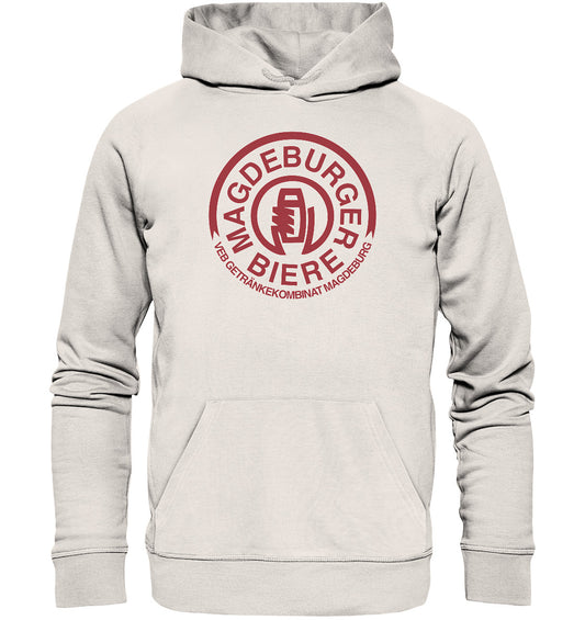 DDR Ostalgie Kapuze / Organic Hoodie Unisex • VEB GETRÄNKEKOMBINAT MAGEDEBURG - BIERE