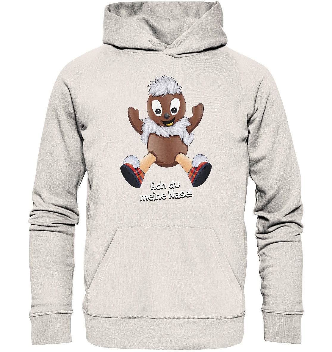 DDR Ostalgie Kapuze / Organic Hoodie Unisex • UNSER SANDMÄNNCHEN - PITTIPLATSCH - ACH DU MEINE NASE!