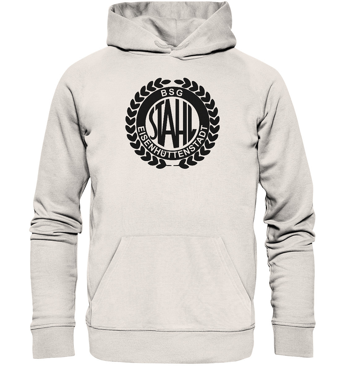 DDR Ostalgie Kapuze / Organic Hoodie Unisex • BSG EISENHÜTTENSTADT - HELL