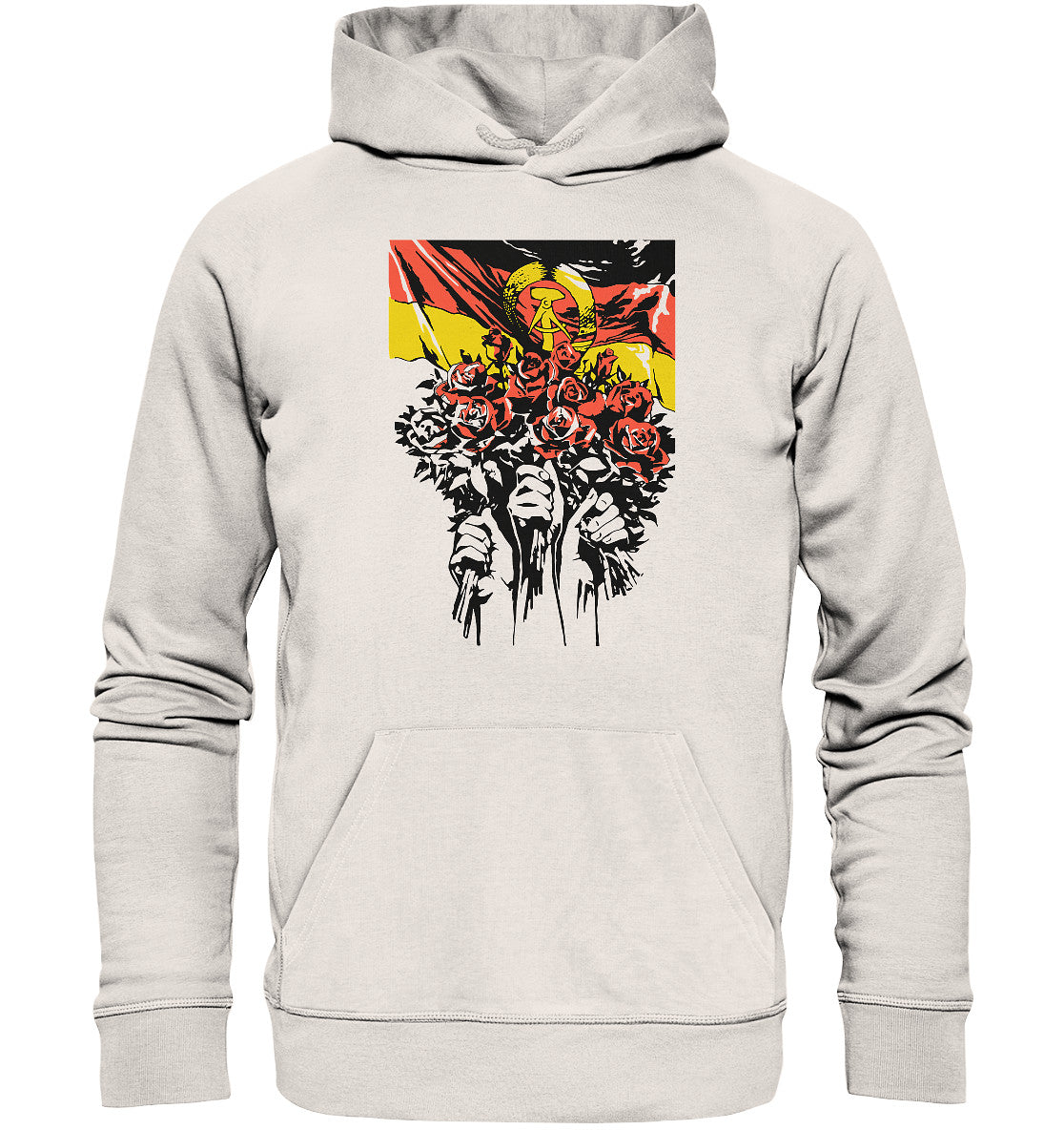 DDR Ostalgie Kapuze / Organic Hoodie Unisex • NATIONALES JUGENDFESTIVAL - BERLIN 1979, PLAKATMOTIV