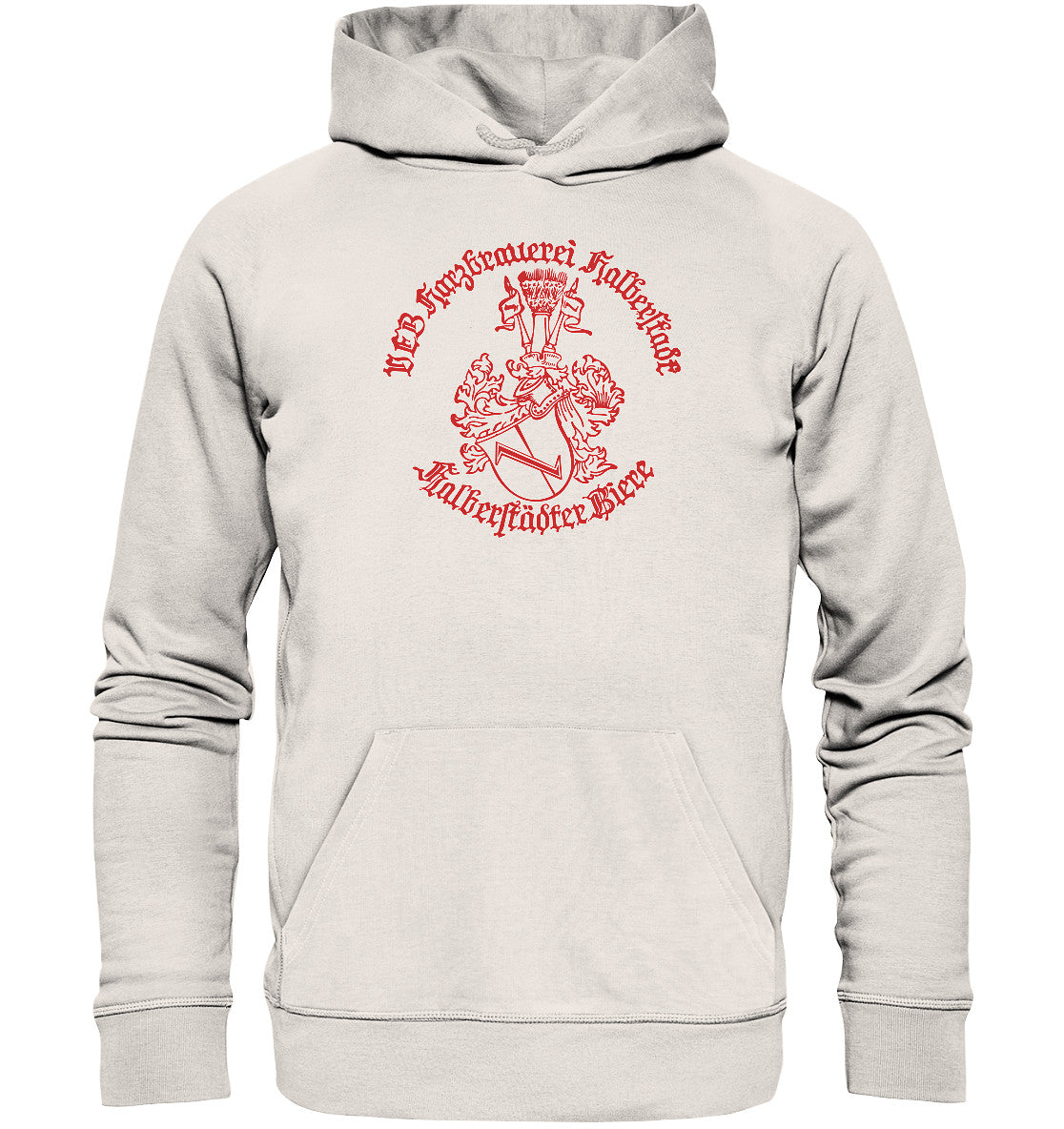 DDR Ostalgie Kapuze / Organic Hoodie Unisex • HALBERSTÄDTER BIERE
