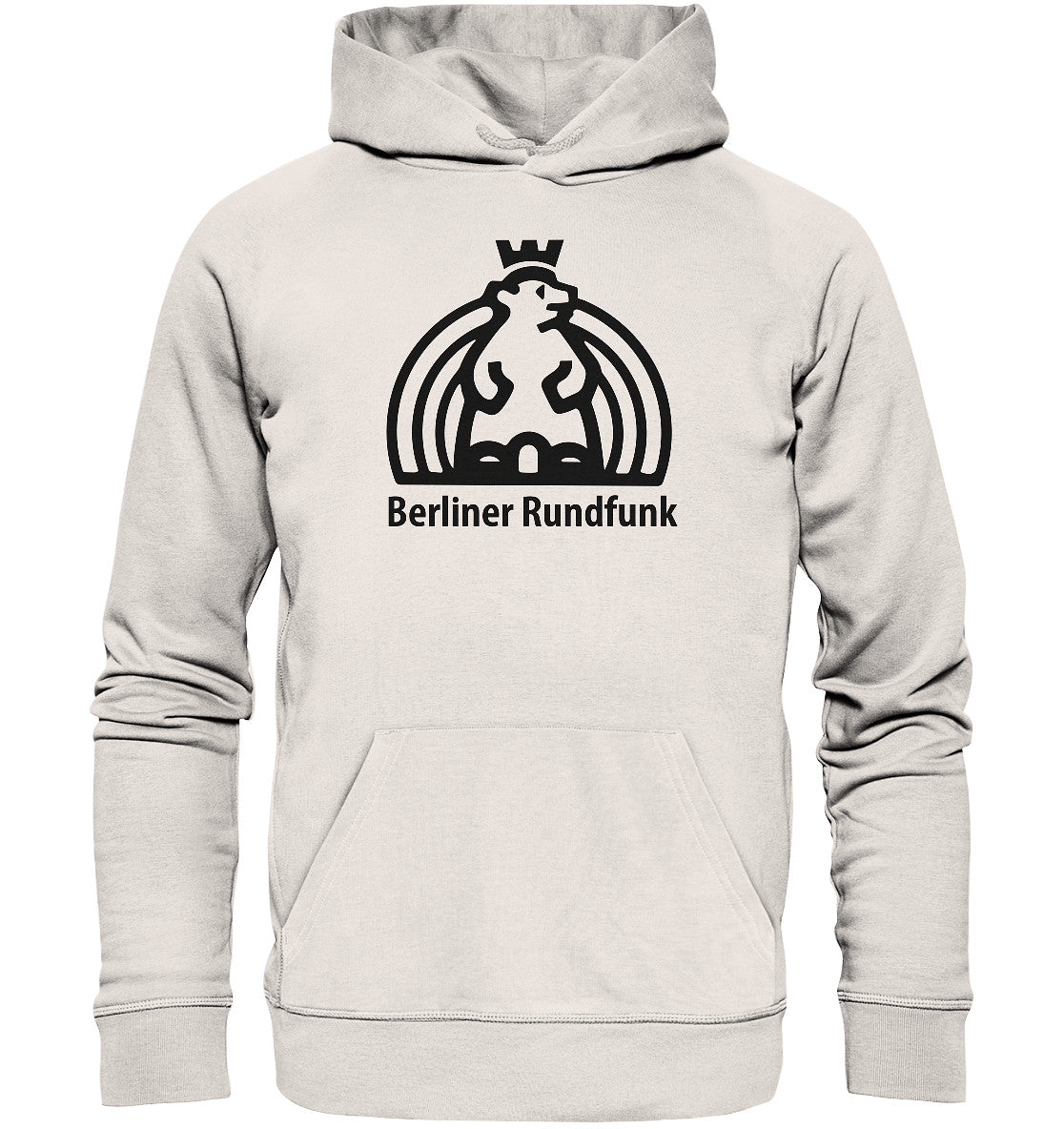 DDR Ostalgie Kapuze / Organic Hoodie Unisex • BERLINER RUNDFUNK - hell