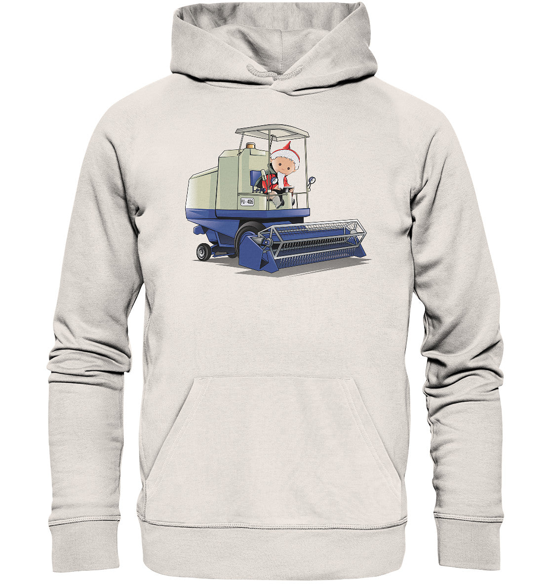 DDR Ostalgie Kapuze / Organic Hoodie Unisex • UNSER SANDMÄNNCHEN - ERNTEZEIT (PU-506)