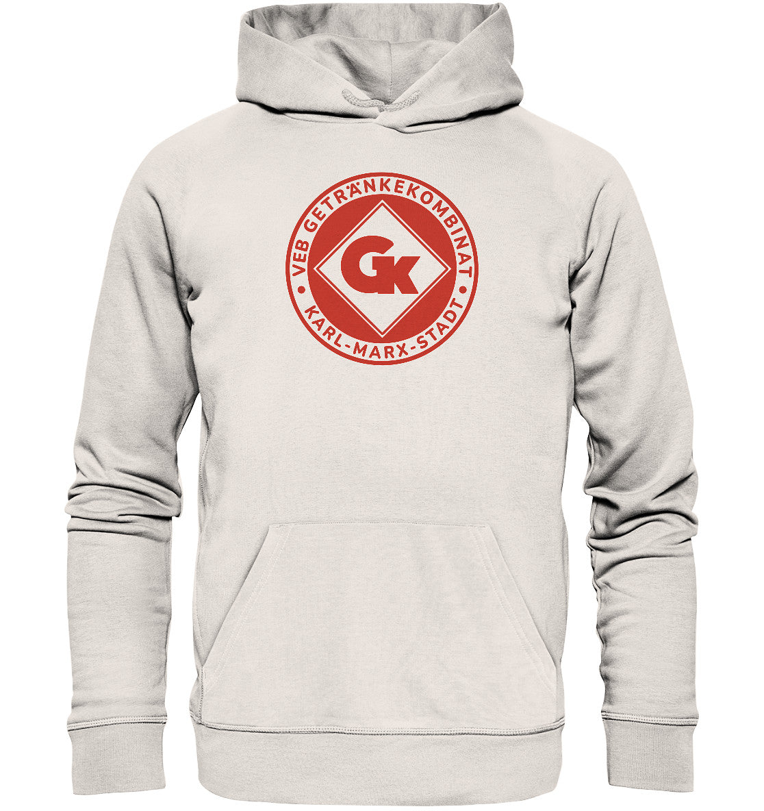 DDR Ostalgie Kapuze / Organic Hoodie Unisex • VEB GETRÄNKEKOMBINAT KARL-MARX-STADT