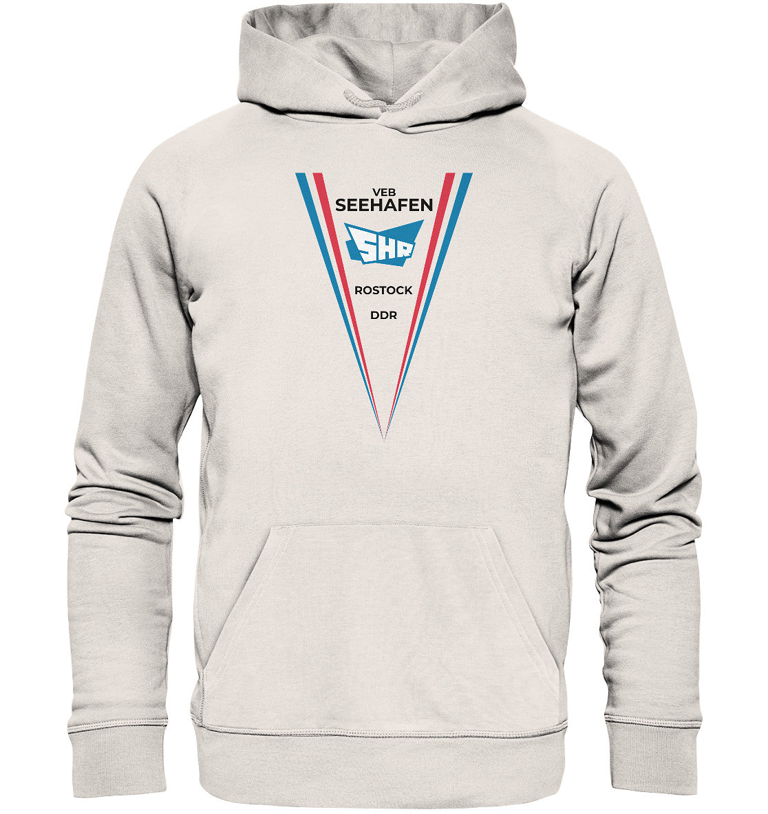 DDR Ostalgie Kapuze / Organic Hoodie Unisex • VEB SEEHAFEN ROSTOCK