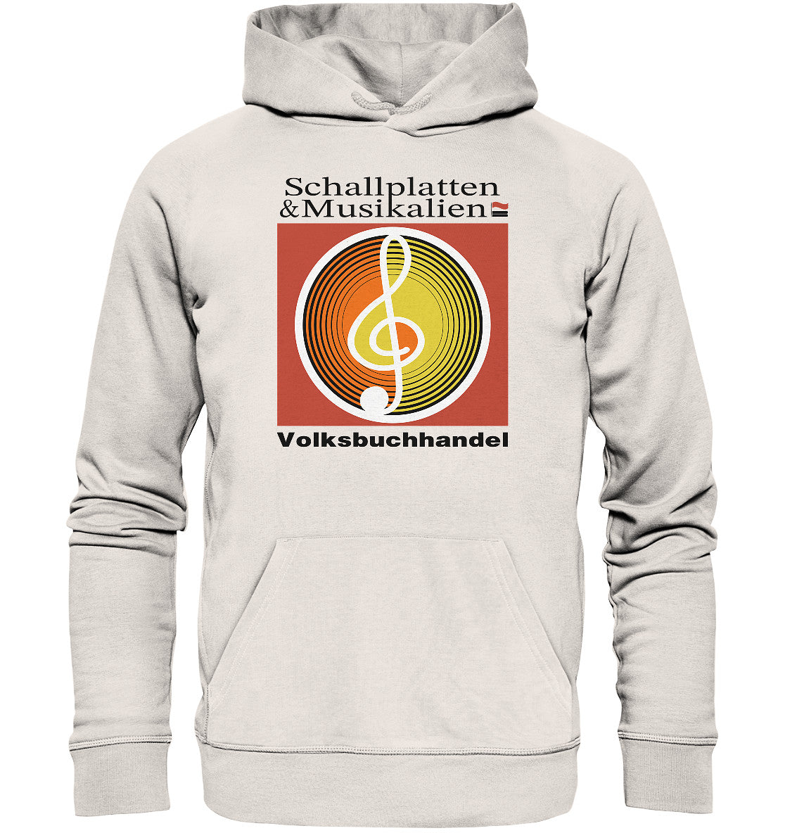 DDR Ostalgie Kapuze / Organic Hoodie Unisex • SCHALLPLATTEN VOLKSBUCHHANDEL