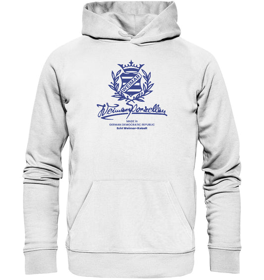 DDR Ostalgie Kapuze / Organic Hoodie Unisex • WEIMAR-PORZELLAN BLANKENHAIN