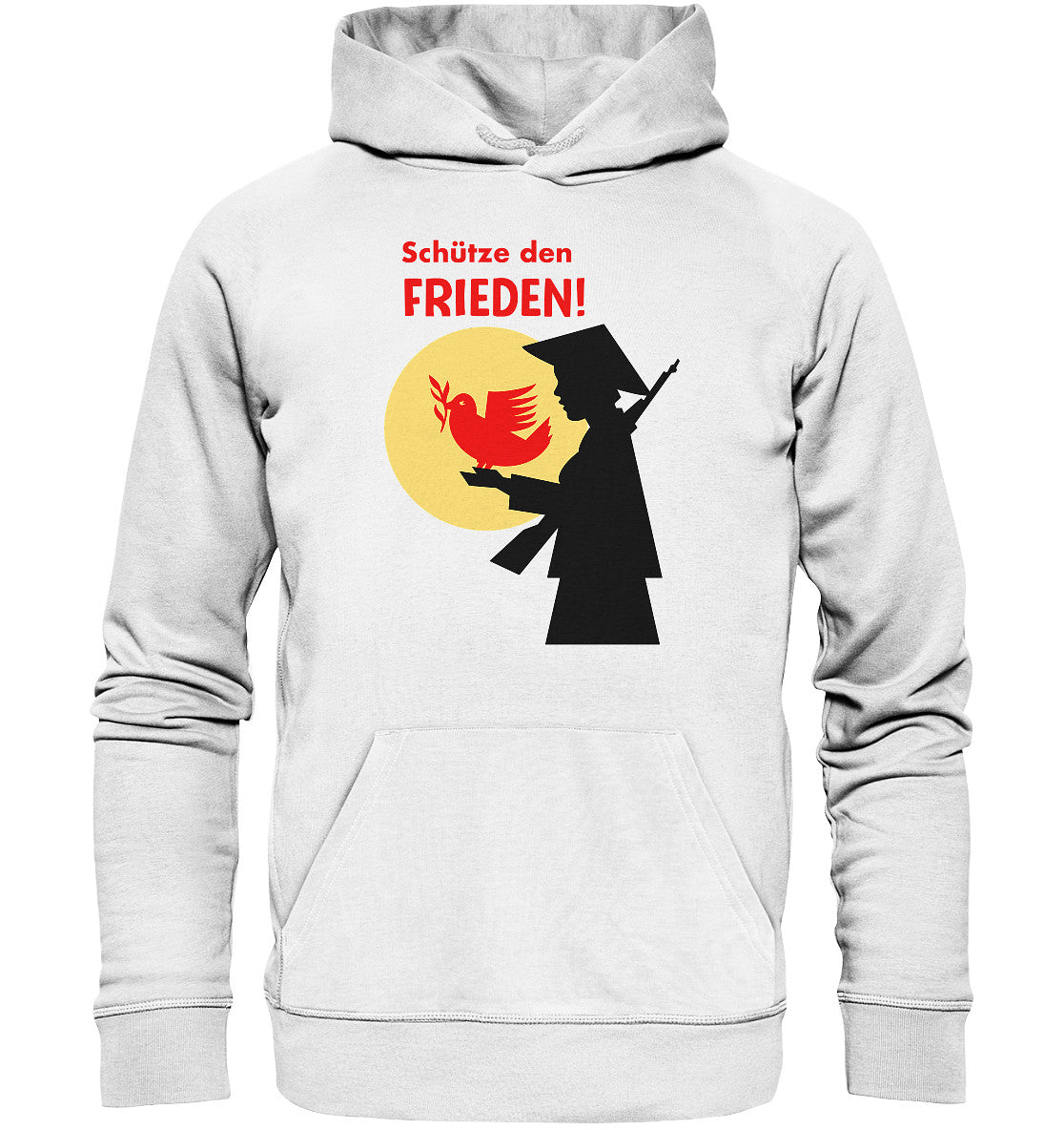DDR Ostalgie Kapuze / Organic Hoodie Unisex • SCHÜTZE DEN FRIEDEN! SOLIDARITÄT MIT VIETNAM