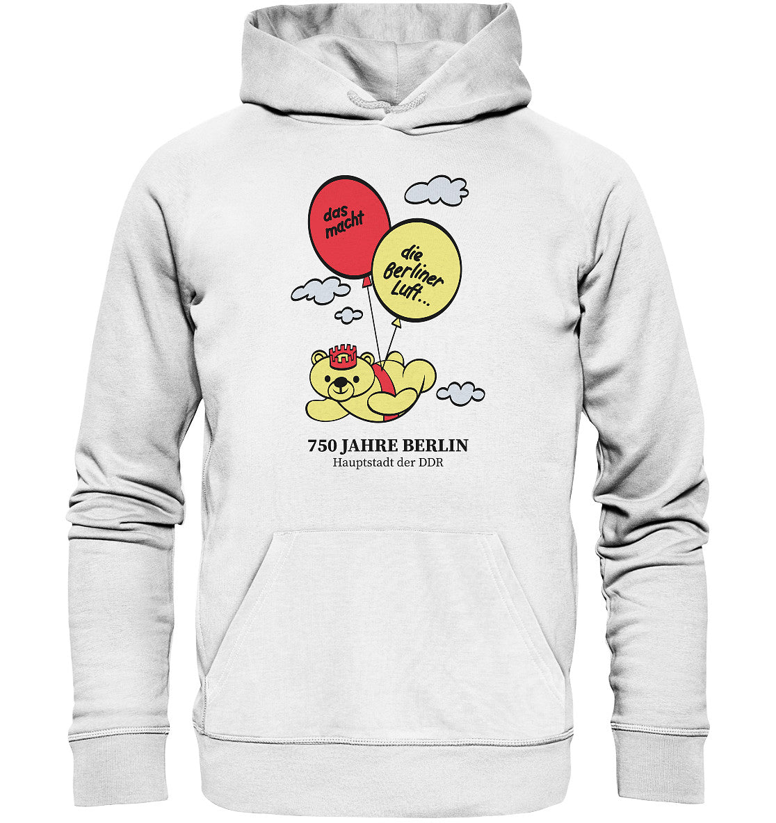 DDR Ostalgie Kapuze / Organic Hoodie Unisex • 750 JAHRE BERLIN