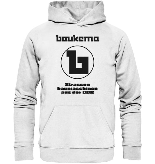 DDR Ostalgie Kapuze / Hoodie Unisex • BAUKEMA STRASSENBAUMASCHINEN - hell