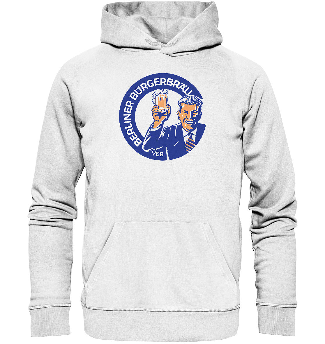 DDR Ostalgie Kapuze / Organic Hoodie Unisex • VEB BERLINER BÜRGERBRÄU