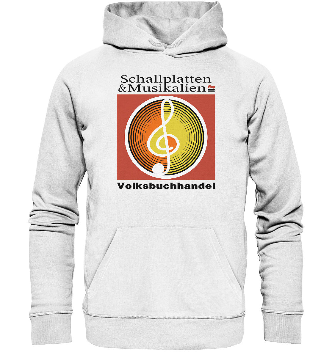 DDR Ostalgie Kapuze / Organic Hoodie Unisex • SCHALLPLATTEN VOLKSBUCHHANDEL