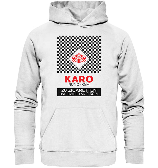 DDR Ostalgie Kapuze / Organic Hoodie Unisex • KARO ZIGARETTEN