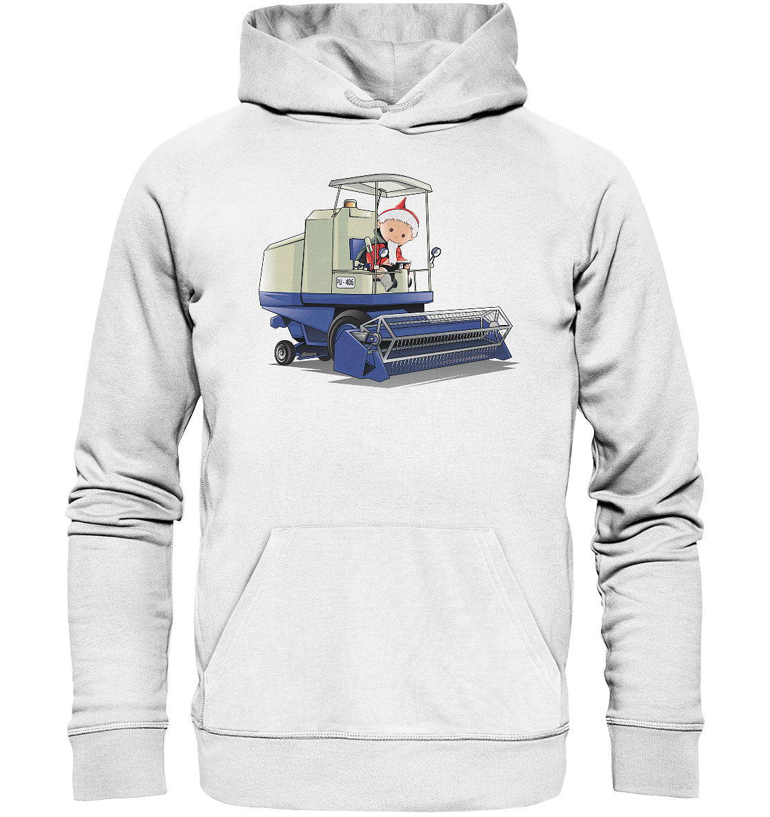 DDR Ostalgie Kapuze / Organic Hoodie Unisex • UNSER SANDMÄNNCHEN - ERNTEZEIT (PU-506)