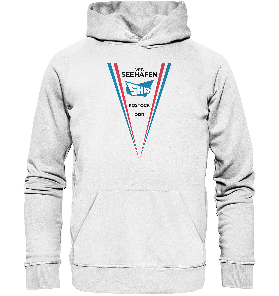 DDR Ostalgie Kapuze / Organic Hoodie Unisex • VEB SEEHAFEN ROSTOCK