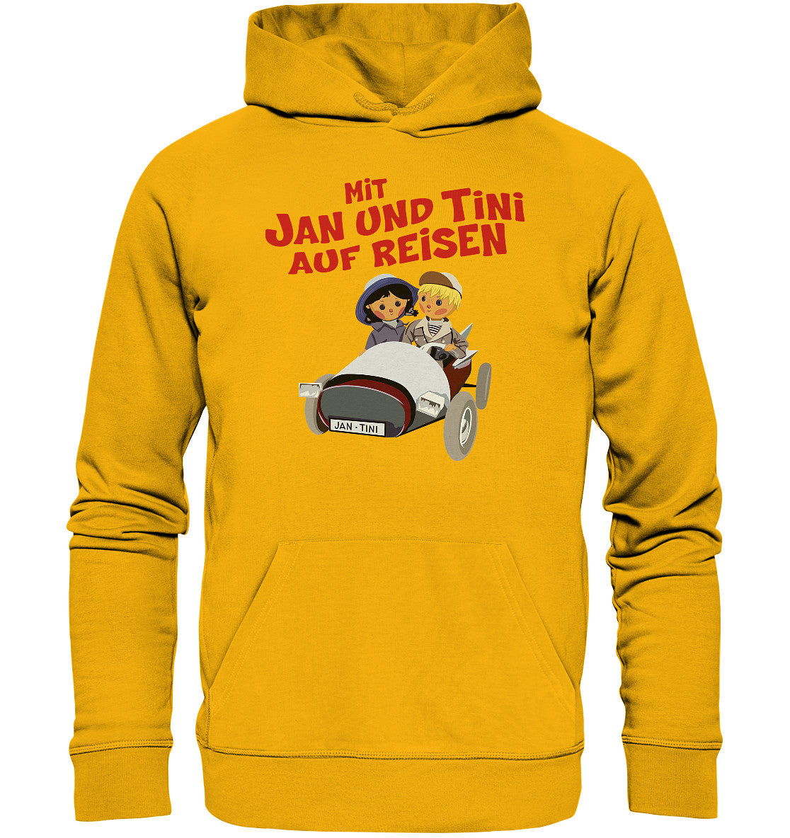 DDR Ostalgie Kapuze / Organic Hoodie Unisex • MIT JAN UND TINI AUF REISEN