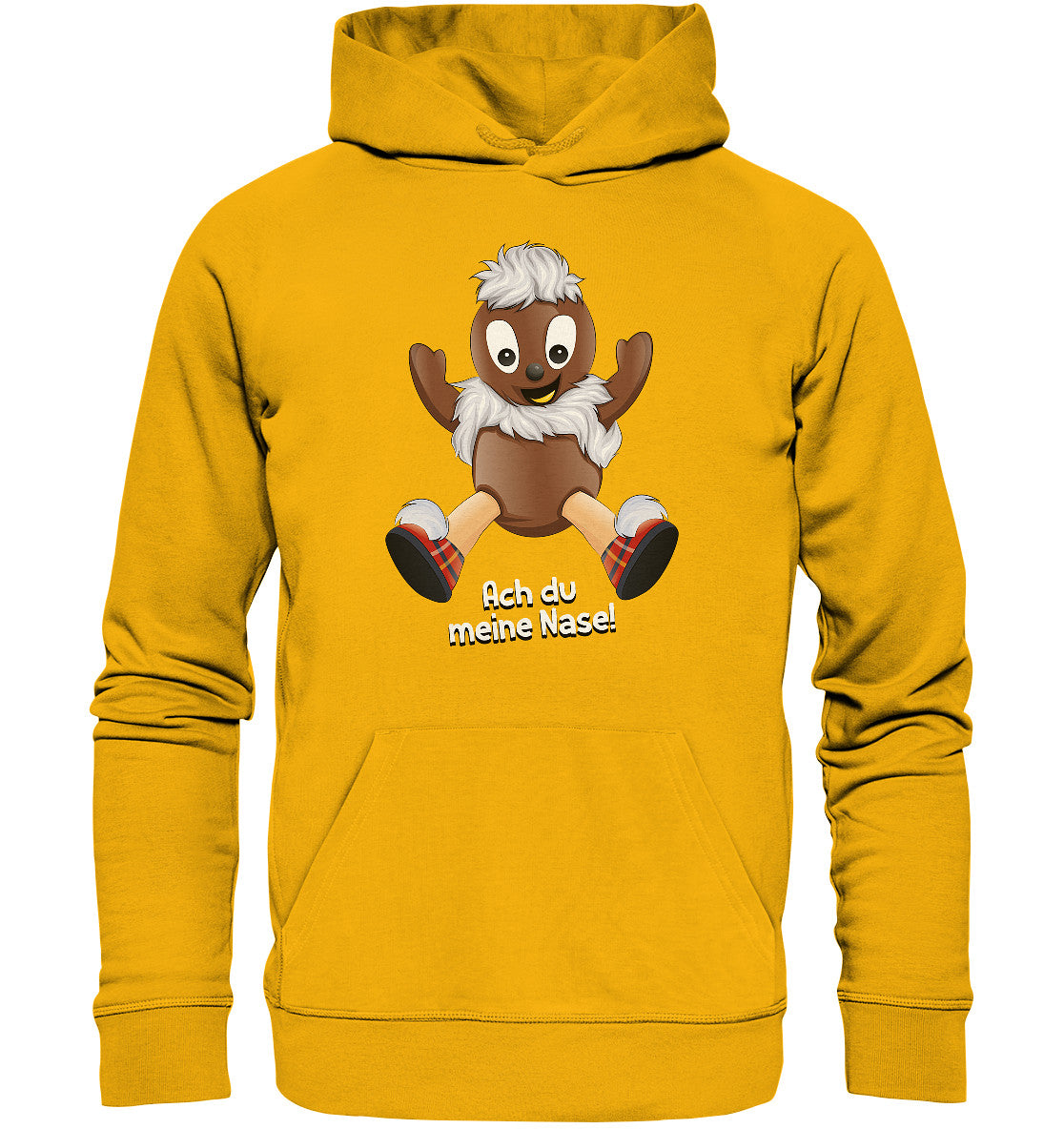 DDR Ostalgie Kapuze / Organic Hoodie Unisex • UNSER SANDMÄNNCHEN - PITTIPLATSCH - ACH DU MEINE NASE!