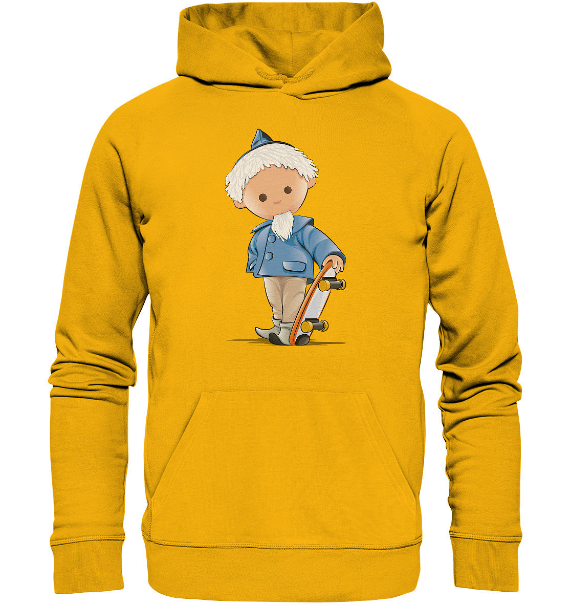 DDR Ostalgie Kapuze / Organic Hoodie Unisex • UNSER SANDMÄNNCHEN - ROLLBRETT-SKATER
