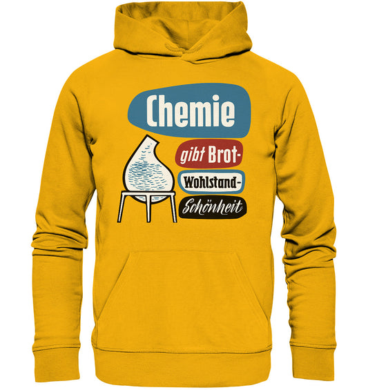 DDR Ostalgie Kapuze / Organic Hoodie Unisex • CHEMIE GIBT BROT - LEUNA-WERKE