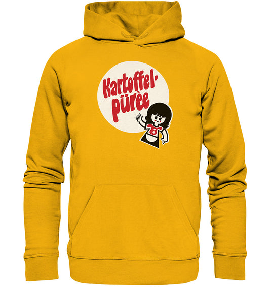 DDR Ostalgie Kapuze / Organic Hoodie Unisex • KARTOFFELPÜREE - VEB KARTOFFELVEREDLUNGSWERK HAGENOW