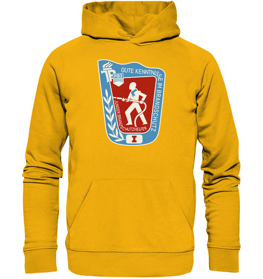 DDR Ostalgie Kapuze / Organic Hoodie Unisex • JUNGER BRANDSCHUTZHELFER