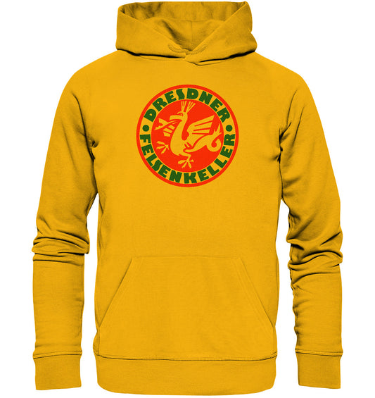 DDR Ostalgie Kapuze / Organic Hoodie Unisex • VEB DRESDNER FELSENKELLER - BIERDECKEL