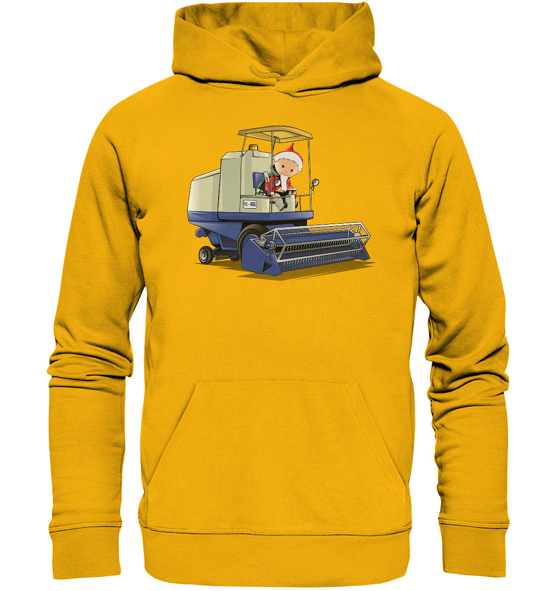 DDR Ostalgie Kapuze / Organic Hoodie Unisex • UNSER SANDMÄNNCHEN - ERNTEZEIT (PU-506)