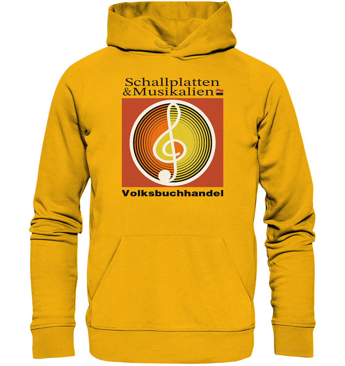 DDR Ostalgie Kapuze / Organic Hoodie Unisex • SCHALLPLATTEN VOLKSBUCHHANDEL