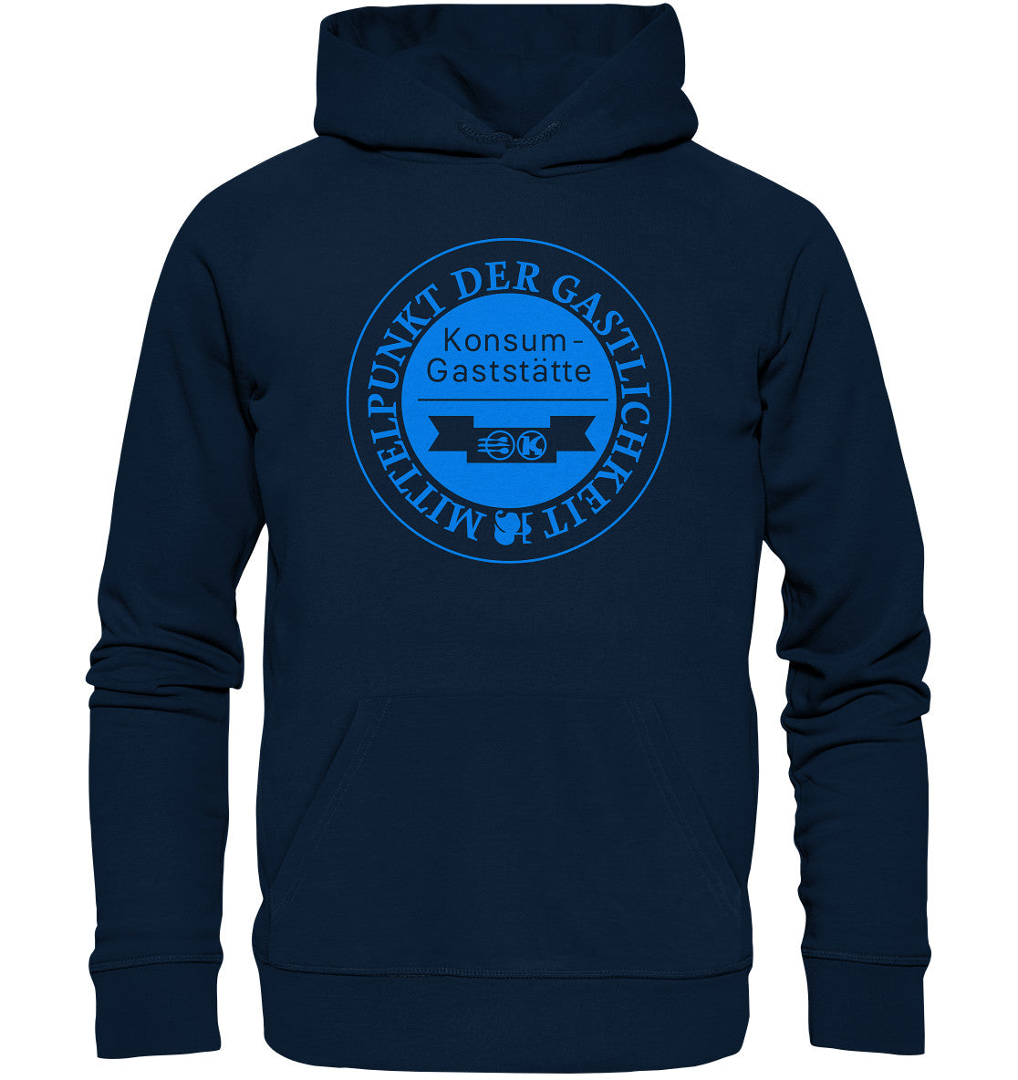 DDR Ostalgie Kapuze / Organic Hoodie Unisex • KONSUM GASTSTÄTTE