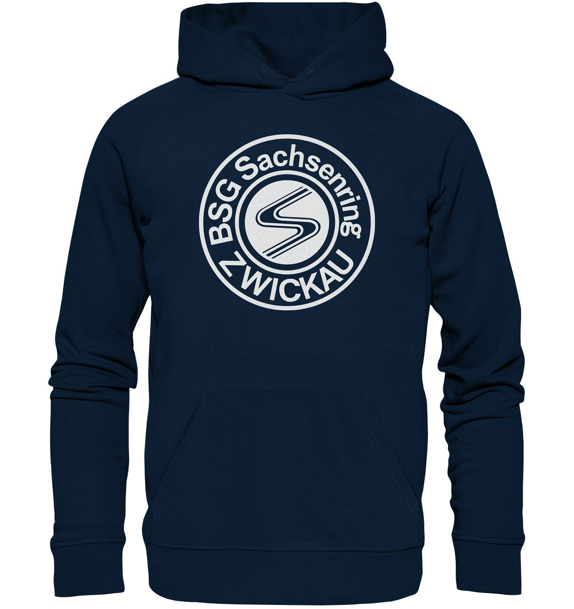 PREMIUM ORGANIC HOODIE UNISEX • SACHSENRING ZWICKAU - DUNKEL