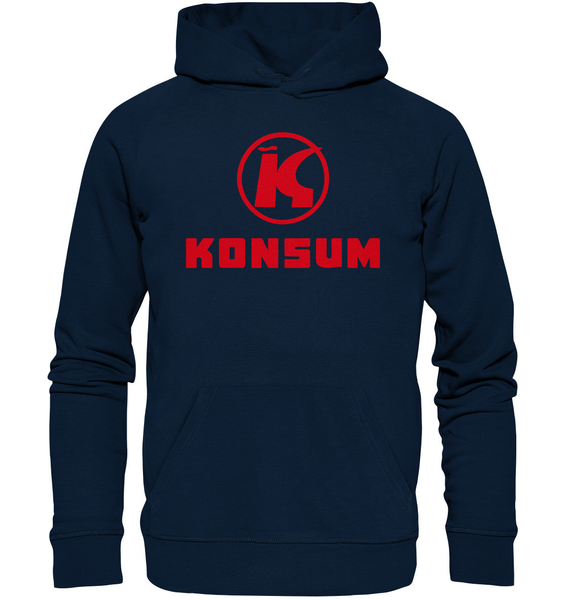 DDR Ostalgie Kapuze / Organic Hoodie Unisex • KONSUM - HELL