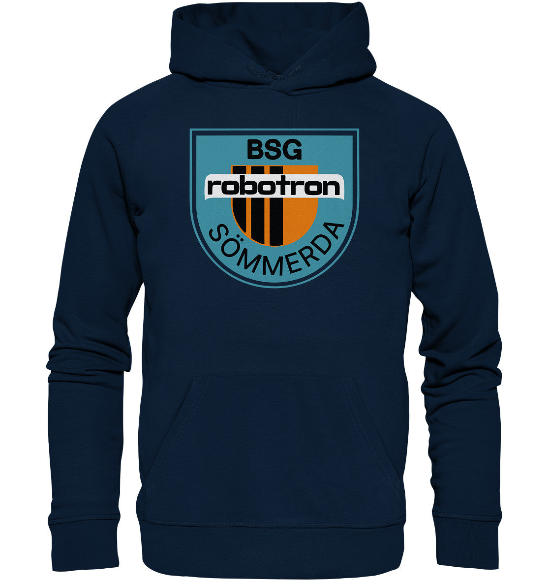 DDR Ostalgie Kapuze / Organic Hoodie Unisex • BSG ROBOTRON SÖMMERDA