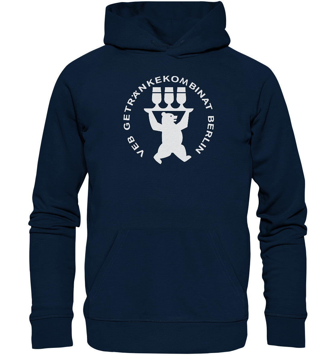 DDR Ostalgie Kapuze / Organic Hoodie Unisex • VEB GETRÄNKEKOMBINAT BERLIN