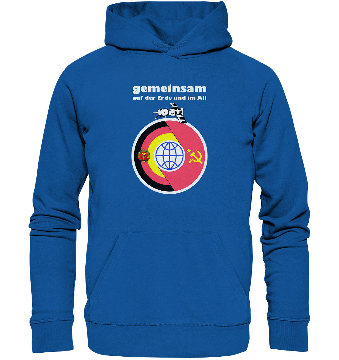PREMIUM ORGANIC HOODIE UNISEX • GEMEINSAM AUF DER ERDE UND IM ALL