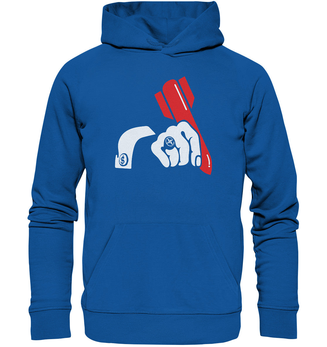DDR Ostalgie Kapuze / Organic Hoodie Unisex • ANTI-NATO PERSHING FRIEDENSPLAKAT