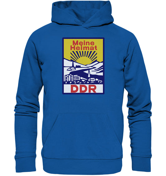DDR Ostalgie Kapuze / Organic Hoodie Unisex • MEINE HEIMAT DDR