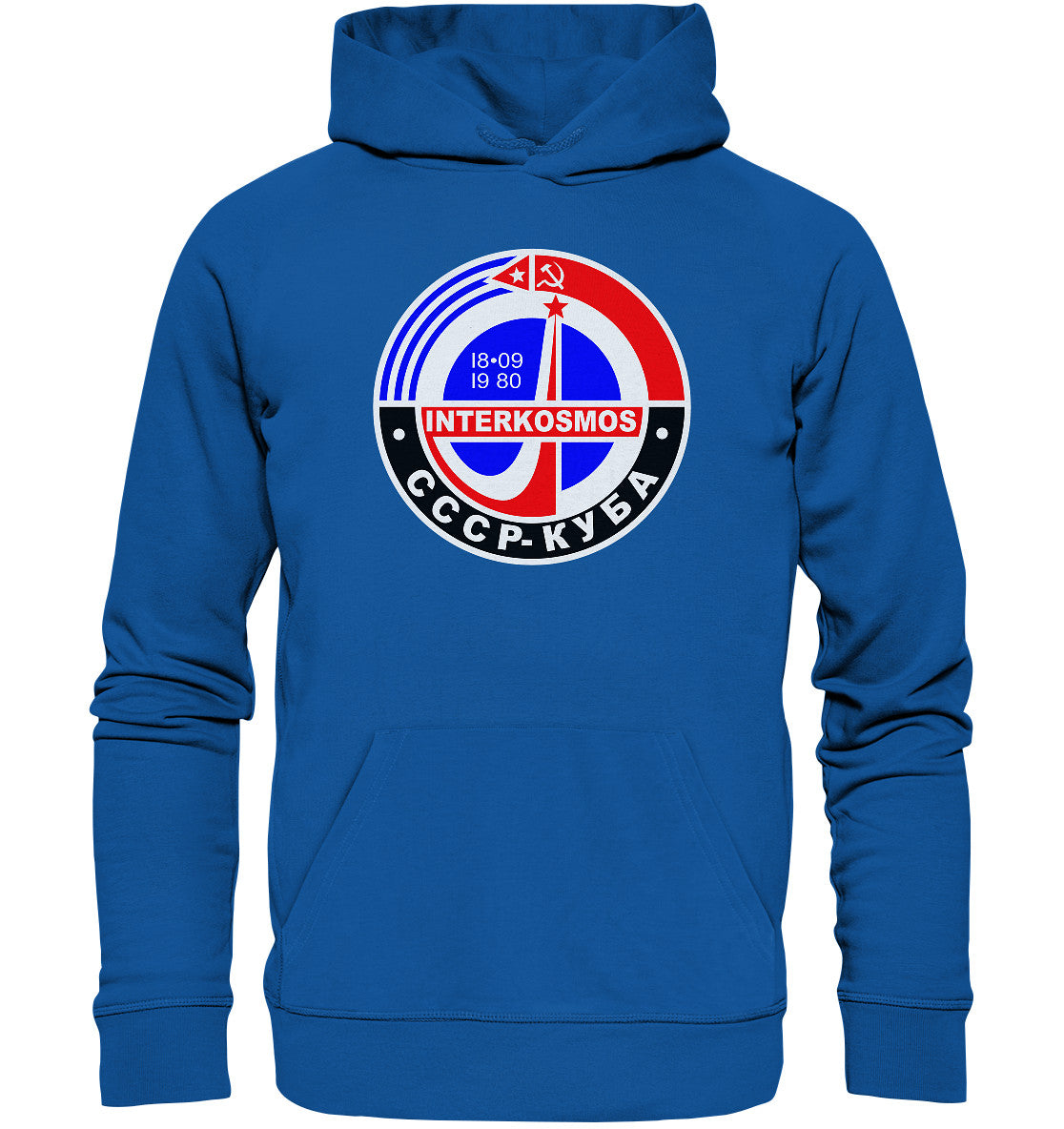 PREMIUM ORGANIC HOODIE UNISEX • INTERKOSMOS - CCCP & KUBA