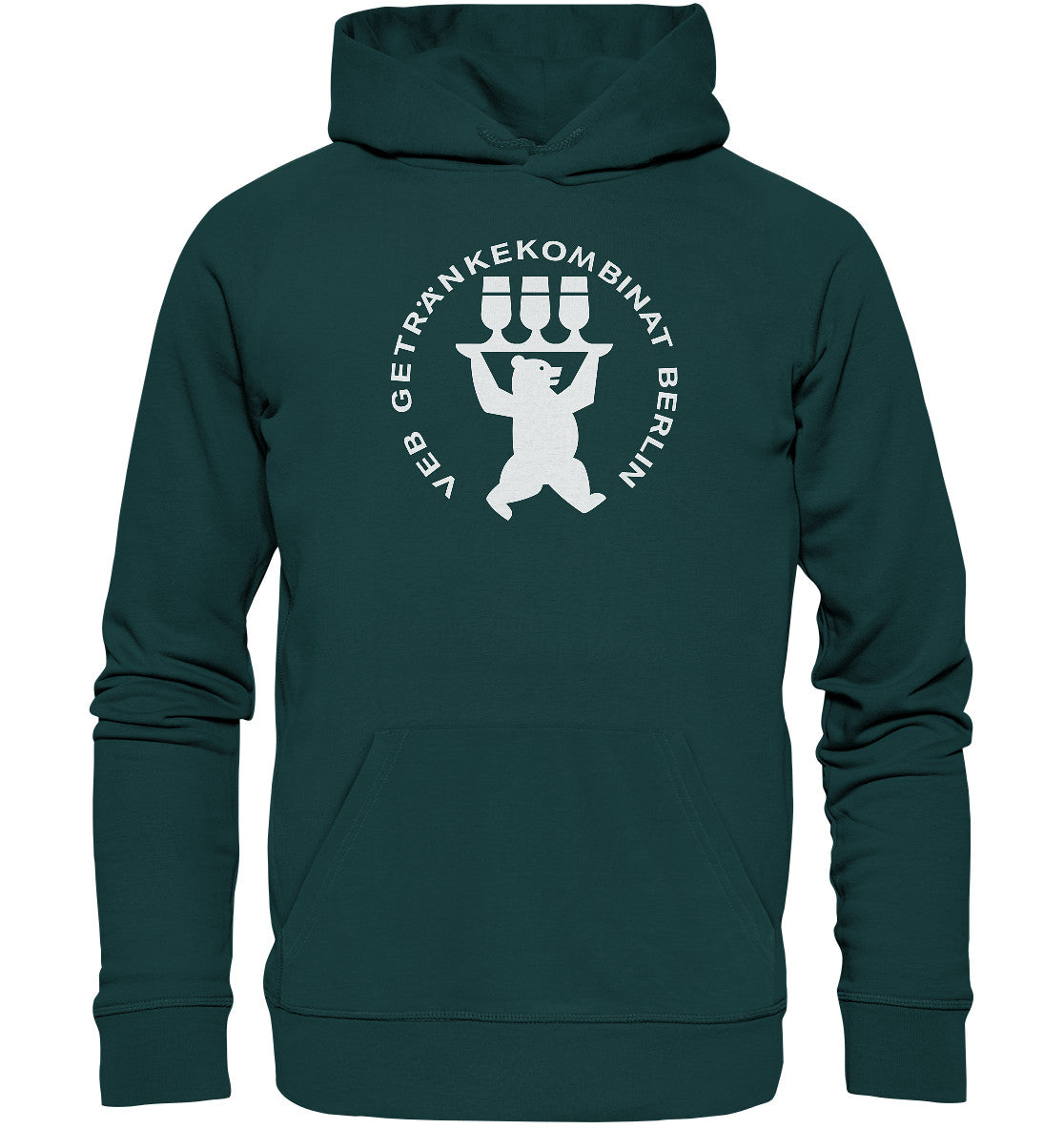 DDR Ostalgie Kapuze / Organic Hoodie Unisex • VEB GETRÄNKEKOMBINAT BERLIN