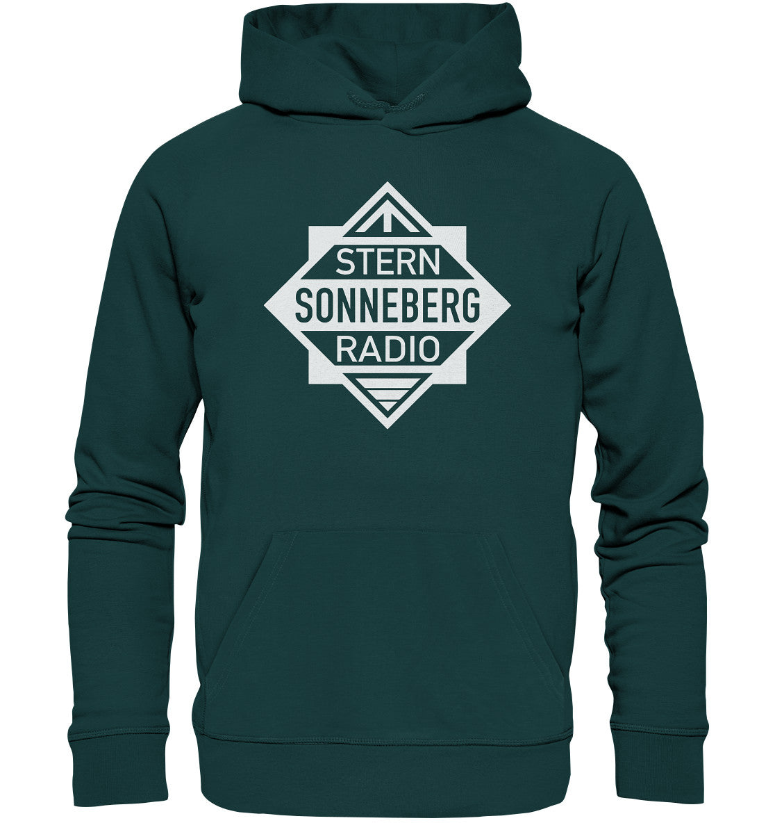 DDR Ostalgie Kapuze / Organic Hoodie Unisex • STERNRADIO LOGO
