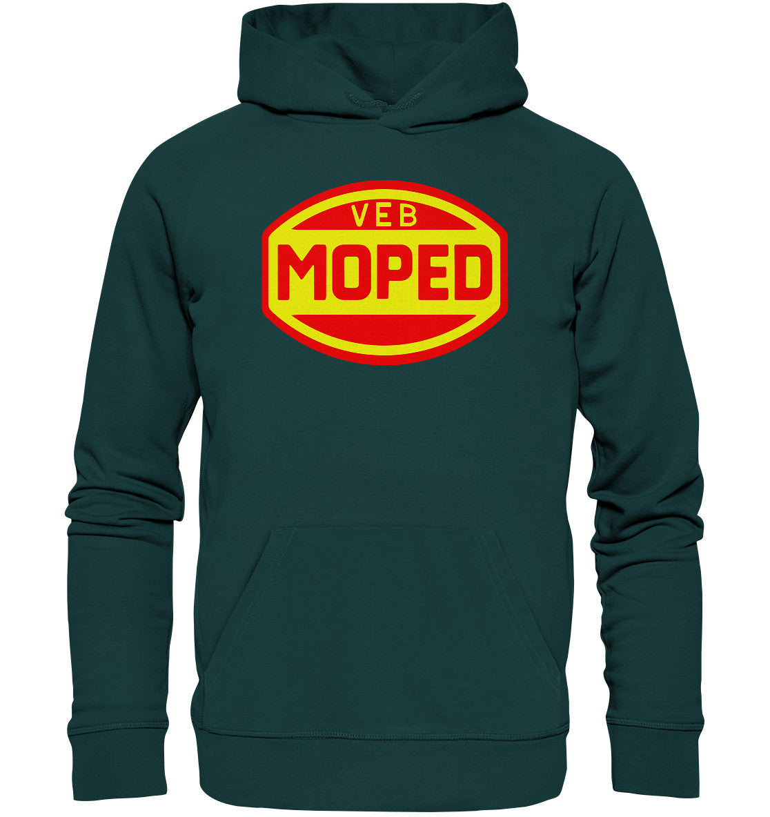 DDR Ostalgie Kapuze / Organic Hoodie Unisex • VEB MOPED