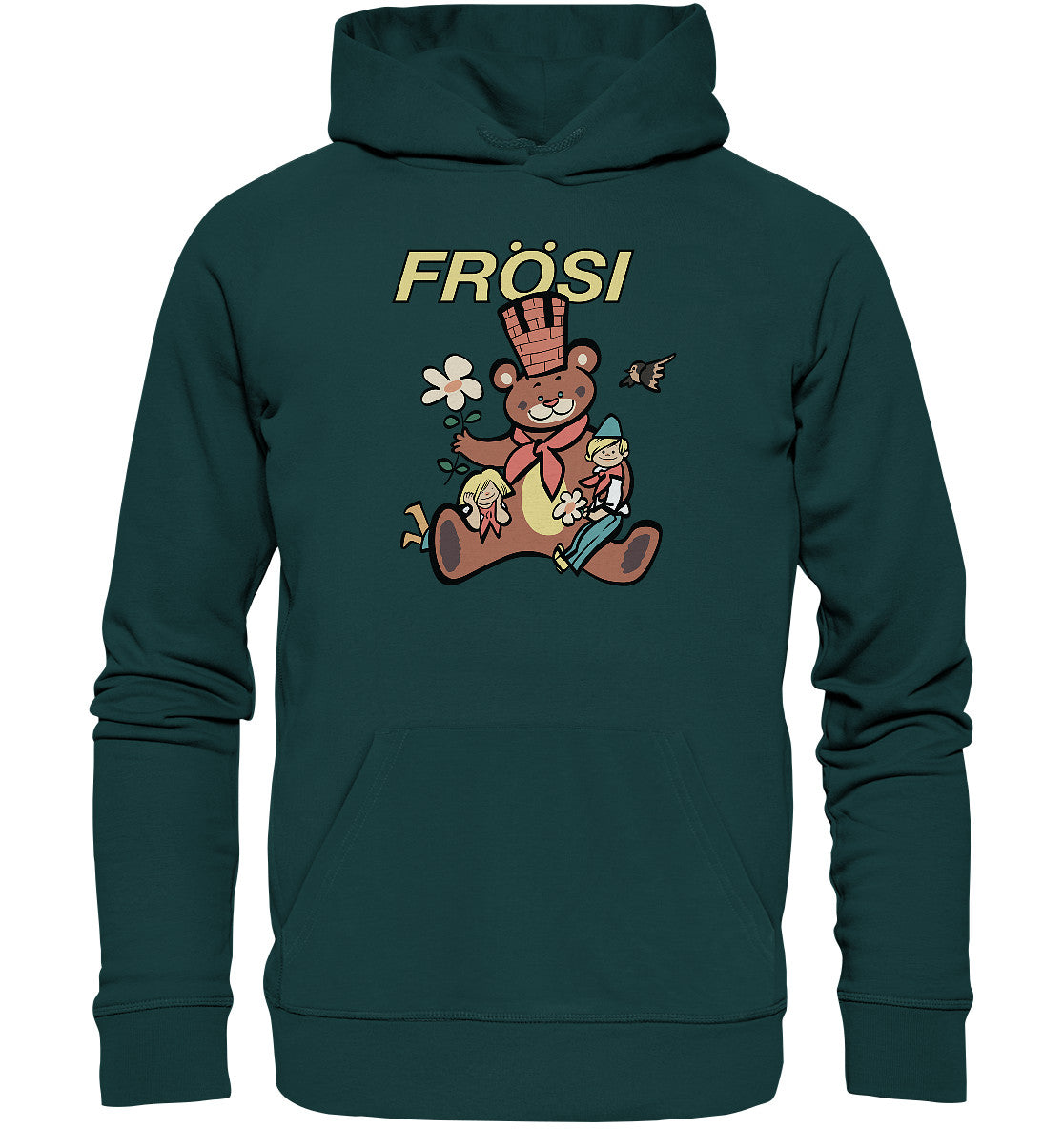 DDR Ostalgie Kapuze / Organic Hoodie Unisex •  FRÖSI