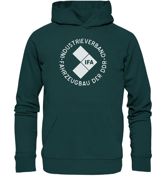 DDR Ostalgie Kapuze / Organic Hoodie Unisex • IFA - DUNKEL