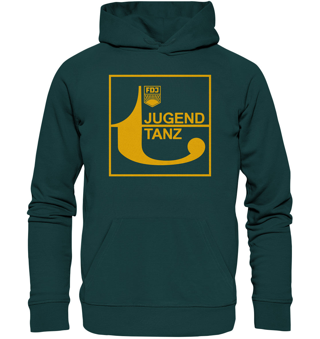 DDR Ostalgie Kapuze / Organic Hoodie Unisex • DJ JUGEND TANZT