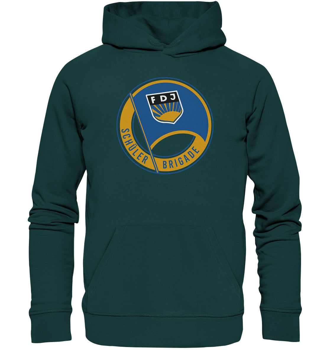 DDR Ostalgie Kapuze / Organic Hoodie Unisex • FDJ SCHÜLERBRIGADE