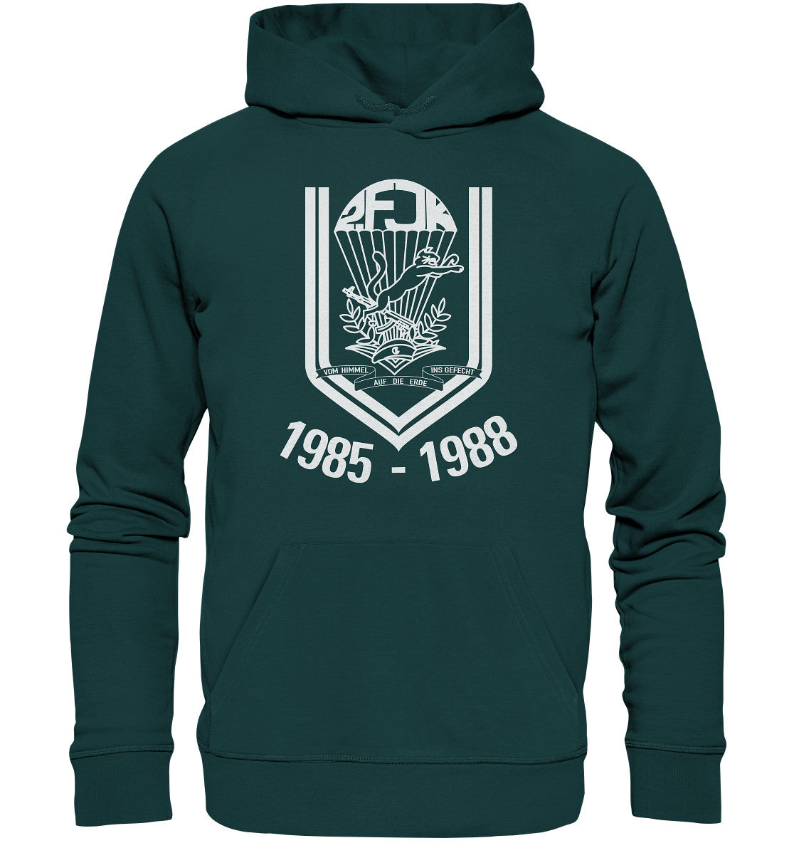 PREMIUM ORGANIC HOODIE UNISEX • 2. FJK DDR NVA FALLSCHIRMJÄGER