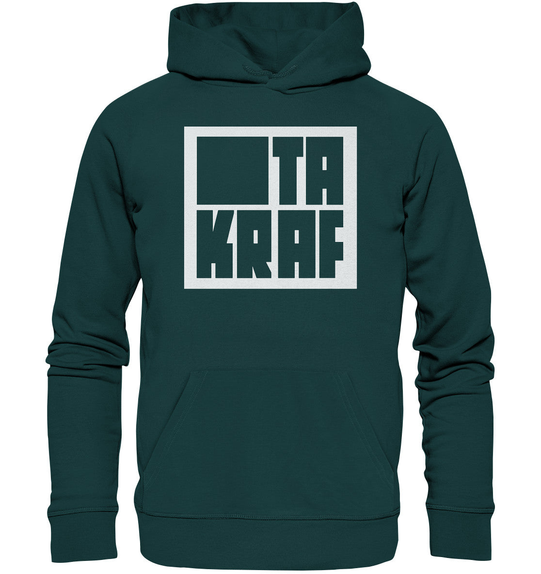 DDR Ostalgie Kapuze / Organic Hoodie Unisex • KOMBINAT TAKRAF - WEISS