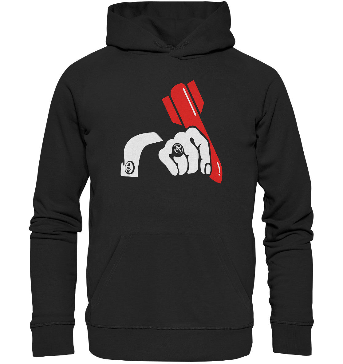 DDR Ostalgie Kapuze / Organic Hoodie Unisex • ANTI-NATO PERSHING FRIEDENSPLAKAT