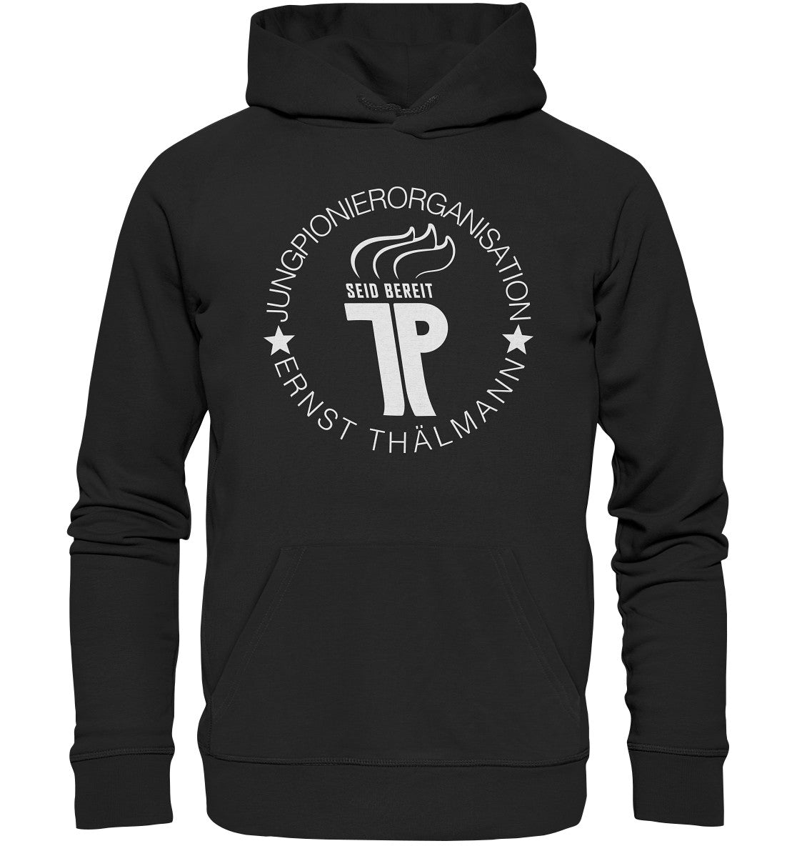 PREMIUM ORGANIC HOODIE UNISEX • JUNGE PIONIERE - DUNKEL