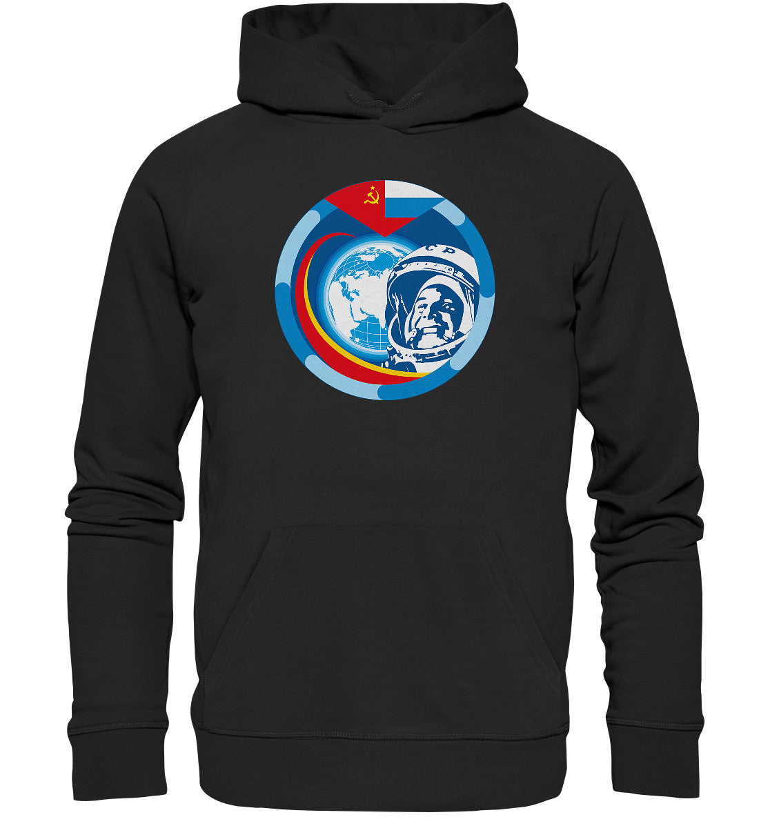DDR Ostalgie Kapuze / Organic Hoodie Unisex • JURI GAGARIN
