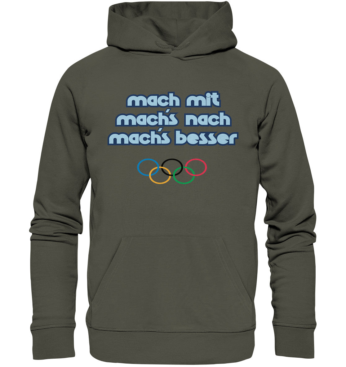 DDR Ostalgie Kapuze / Organic Hoodie Unisex • MACHMIT MACHSNACH MACHSBESSER